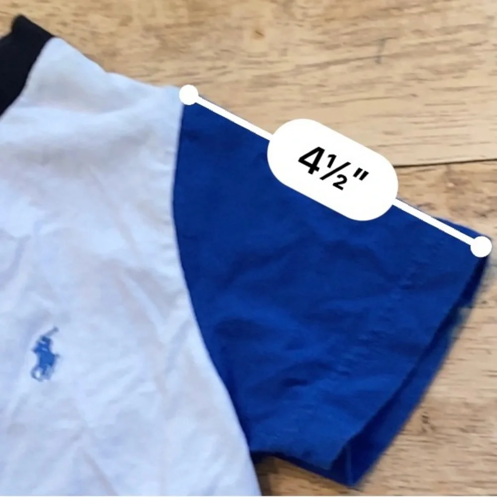 Polo by Ralph Lauren Boy’s 4/4T 100%‎ Cotton Color Block Short Sleeve Tee